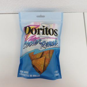 (#T) Doritos Cooler Cool Ranch CREW SOCKS 2-Pair MENS 8-12 US